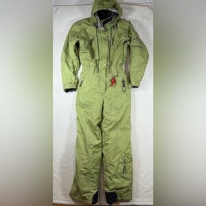 Vintage Size 10 Metropolis by Couloir Women's Lined Olive Ski & Snow Suit Chic